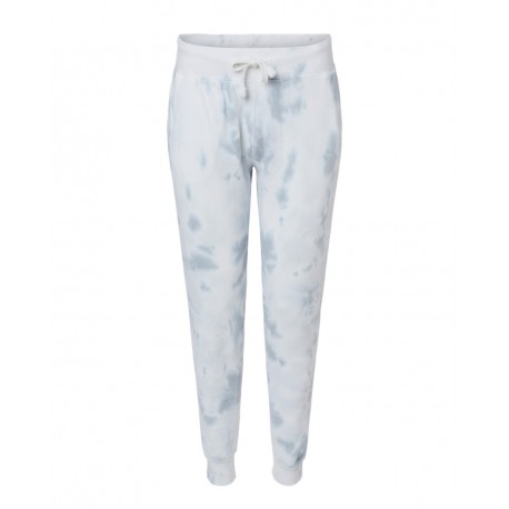 8884 J. America 8884 Tie-Dyed Fleece Joggers Grey Tie Dye