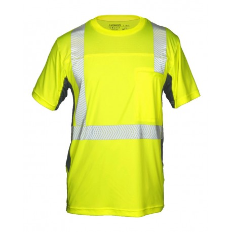 9173 Kishigo 9173 Premium Black Series Cool Touch Class 2 Short Sleeve T-Shirt LIME