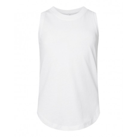 2692 LAT 2692 Girls' Relaxed Fine Jersey Tank WHITE