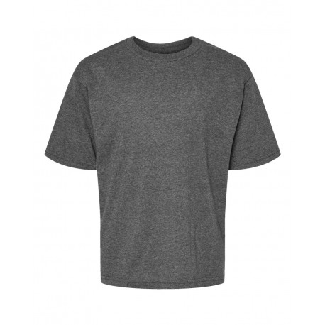 4850 M&O 4850 Youth Gold Soft Touch T-Shirt DARK HEATHER