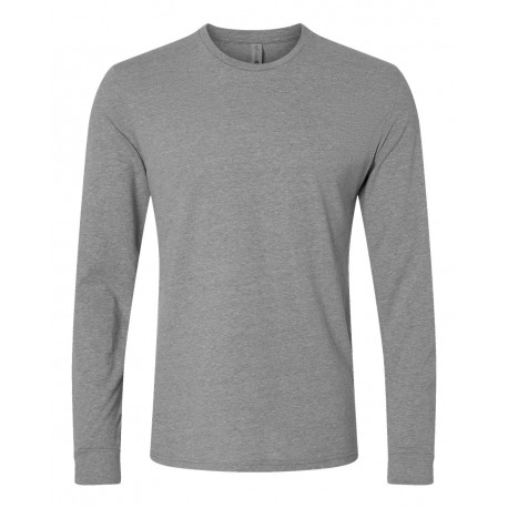 6211 Next Level 6211 CVC Long Sleeve T-Shirt Dark Heather Grey