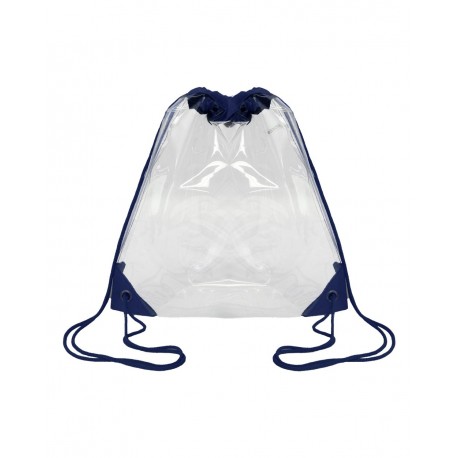 OAD5007 OAD OAD5007 Clear Drawstring Pack NAVY