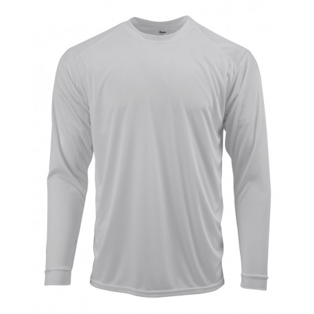 218Y Paragon 218Y Youth Long Islander Performance Long Sleeve T-Shirt Aluminum