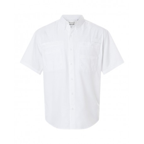 700 Paragon 700 Hatteras Performance Short Sleeve Fishing Shirt WHITE