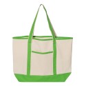 Q1500 Q-Tees Natural/ Lime