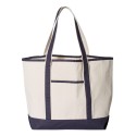 Q1500 Q-Tees NATURAL/ NAVY