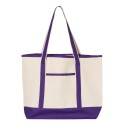 Q1500 Q-Tees Natural/ Purple