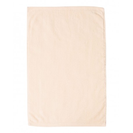 T300 Q-Tees T300 Deluxe Hemmed Hand Towel NATURAL