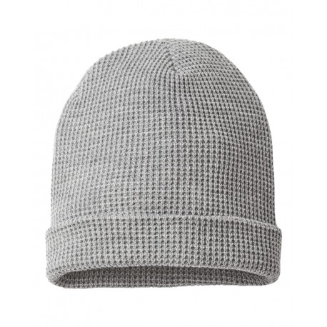 146R Richardson 146R Waffle Cuffed Beanie HEATHER GREY