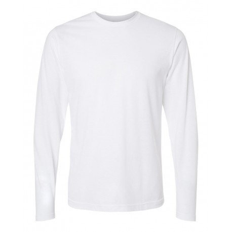 242 Tultex 242 Poly-Rich Long Sleeve T-Shirt WHITE