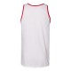 2408 American Apparel WHITE/ RED