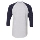 BB453W American Apparel Heather Grey/ Navy