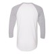 BB453W American Apparel White/ Heather Grey