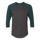 BB453W American Apparel Heather Black/ Forest