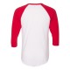 BB453W American Apparel WHITE/ RED
