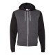 F497 American Apparel Dark Heather Grey/ Black