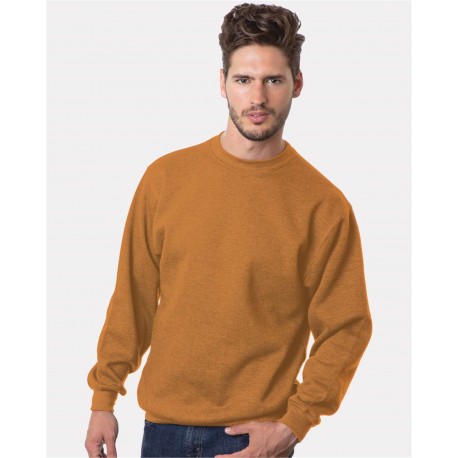1102 Bayside 1102 USA-Made Crewneck Sweatshirt Caramel Brown