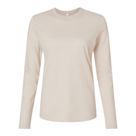 6500 BELLA + CANVAS 6500 Women's Jersey Long Sleeve Tee HEATHER DUST