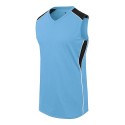 312162 Augusta Sportswear Columbia Blue/ Black/ White