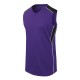 312162 Augusta Sportswear Purple/ Black/ White