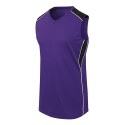 312162 Augusta Sportswear Purple/ Black/ White