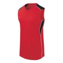 312162 Augusta Sportswear Scarlet/ Black/ White