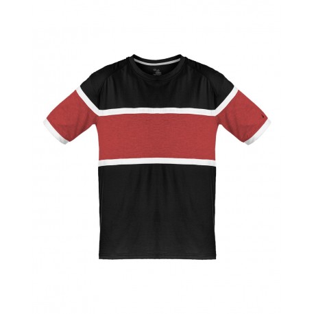 4980 Badger 4980 United T-Shirt Black/ Red/ White