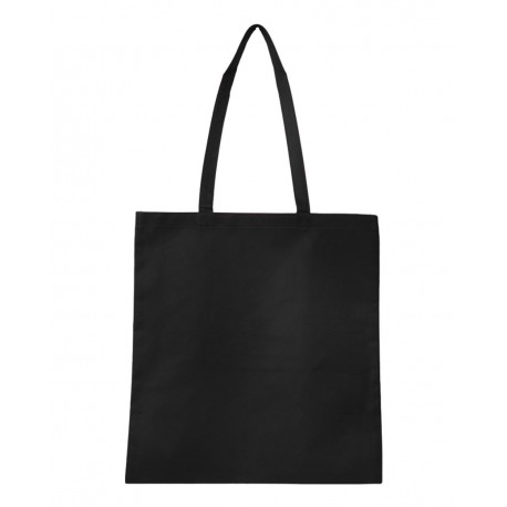 Q126300 Q-Tees Q126300 Non-Woven Tote Bag BLACK