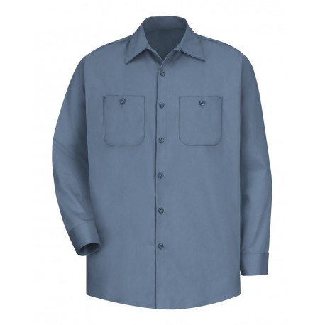 SC30T Red Kap SC30T Cotton Long Sleeve Uniform Shirt - Tall Sizes Postman Blue