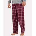 BM6624 Boxercraft Varsity Maroon Oxford Plaid