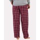 BM6624 Boxercraft Varsity Maroon Oxford Plaid