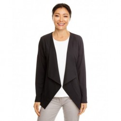 Devon & Jones DP465W Women's Perfect Fit Draped Open Blazer