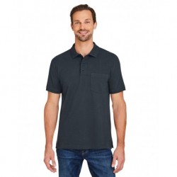 Harriton M205P Valiant Cotton Snag Protect Pocket Polo