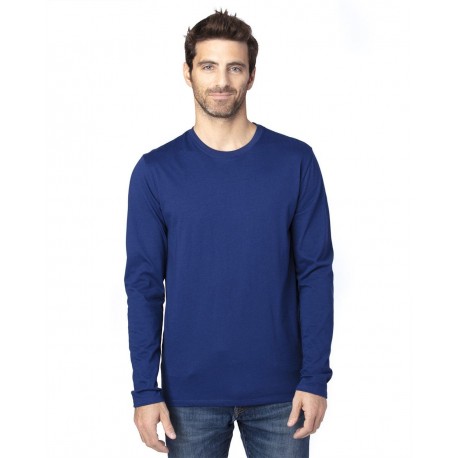 100LS Threadfast Apparel 100LS Ultimate CVC Long Sleeve T-Shirt CHARCOAL HEATHER