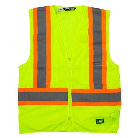 HVV046 Berne Apparel HVV046 Hi-Vis Class 2 Multi-Color Vest YELLOW