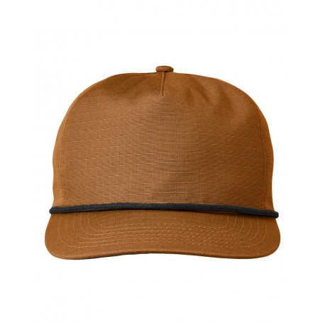 BA699 Big Accessories BA699 Lariat Ripstop Cap Old Gold/ Black Rope
