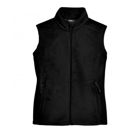 78191 CORE365 78191 Women's Journey Fleece Vest BLACK
