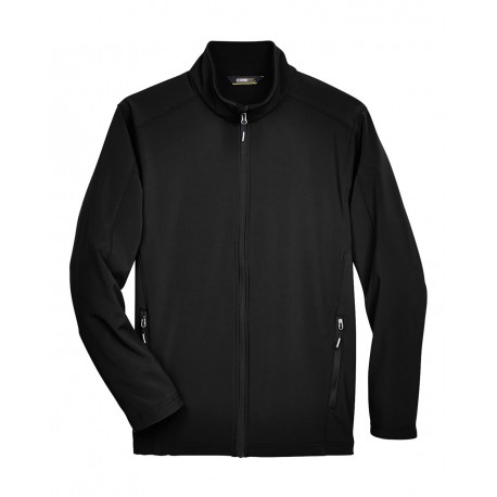 88184 CORE365 88184 Cruise Two-Layer Fleece Bonded Soft Shell Jacket BLACK