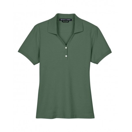 D100W Devon & Jones D100W Women's Pima Pique Polo DILL