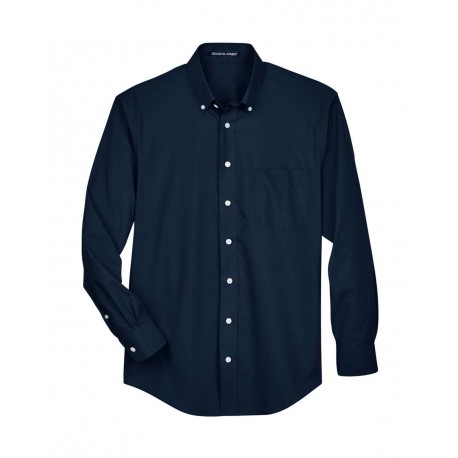 D620 Devon & Jones D620 Crown Collection Broadcloth Woven Dress Shirt NAVY