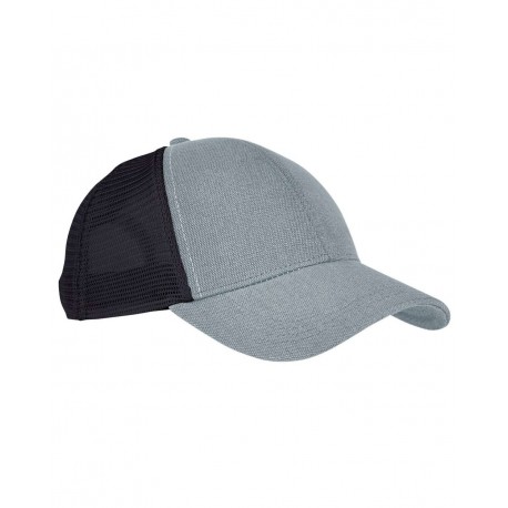 EC7093 Econscious EC7093 Hemp Eco Trucker Cap CHARCOAL/ BLACK