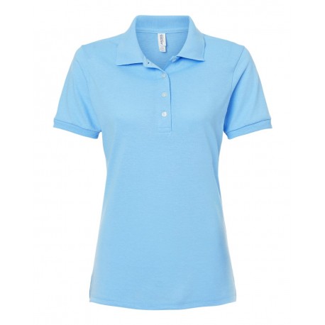 437F JERZEES 437F Women's Dri-Power Polo LIGHT BLUE