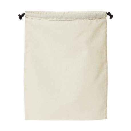 OAD119R OAD OAD119R Double Cinch Recycled Canvas Shoe and Accessory Bag Recycled Natural