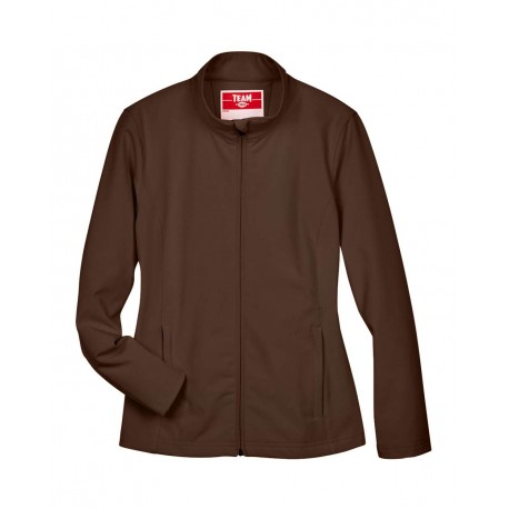TT80W Team 365 TT80W Women's Leader Soft Shell Jacket SPORT DARK BROWN