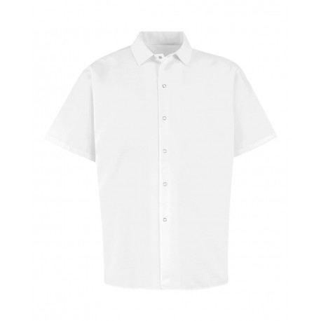 5035 Chef Designs 5035 100% Spun Polyester Cook Shirt WHITE