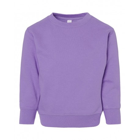 3317 Rabbit Skins 3317 Toddler Fleece Crewneck Sweatshirt LAVENDER