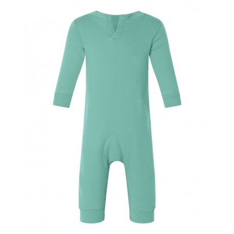 4447 Rabbit Skins 4447 Infant Fleece One-Piece SALTWATER