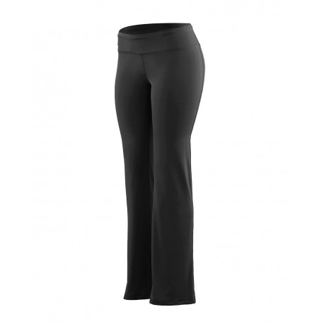 4814T Augusta Sportswear 4814T Women's Tall Size Wide Waist Brushed Back Poly/Spandex Pants BLACK