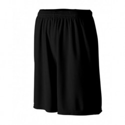 Augusta Sportswear 803 Longer Length Wicking Shorts with Pockets