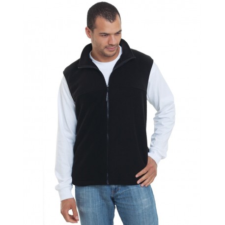 1120 Bayside 1120 USA-Made Full-Zip Fleece Vest FOREST GREEN